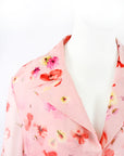 Valentino SS 2004 Floral Chiffon Silk Skirt Set