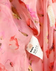 Valentino SS 2004 Floral Chiffon Silk Skirt Set