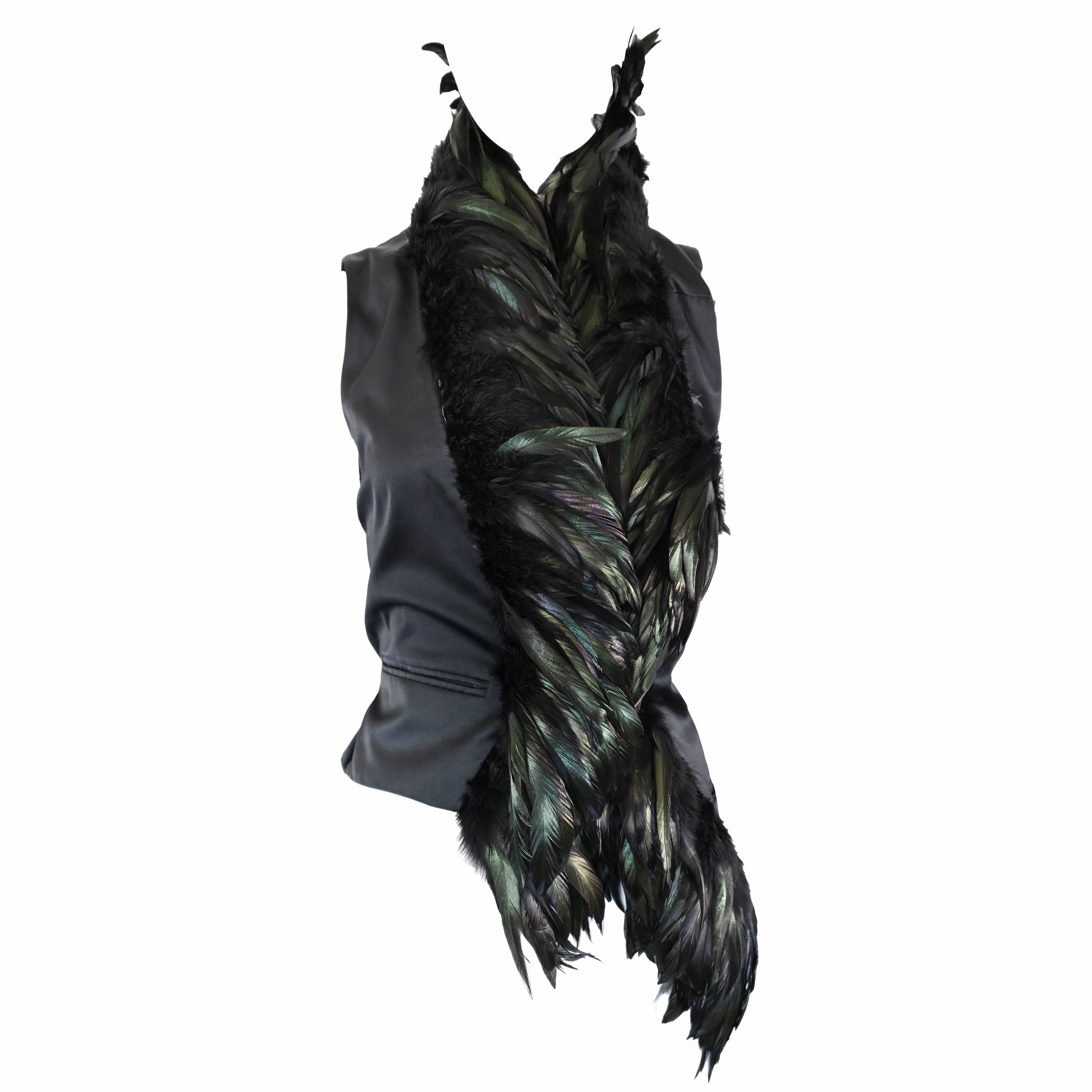 Ann Demeulemeester SS 2008 Feather Vest (Reserved) – Anteactus