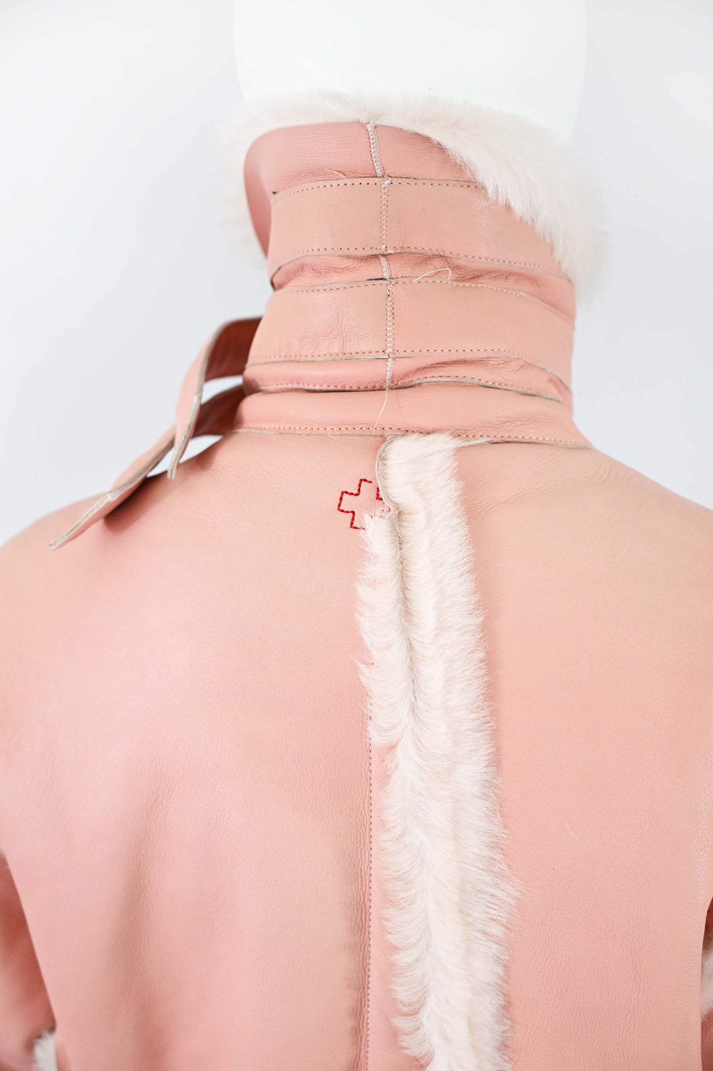 A.F. Vandevorst Fall 2016 Pink Leather Jacket