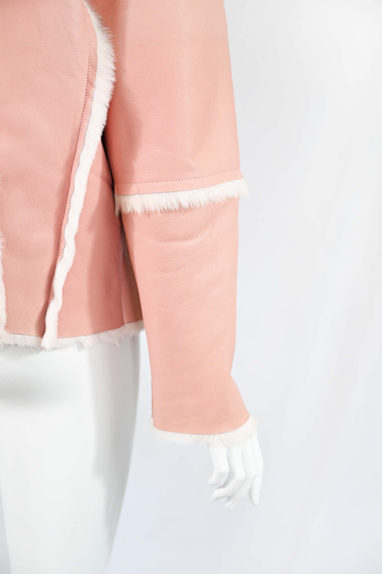 A.F. Vandevorst Fall 2016 Pink Leather Jacket
