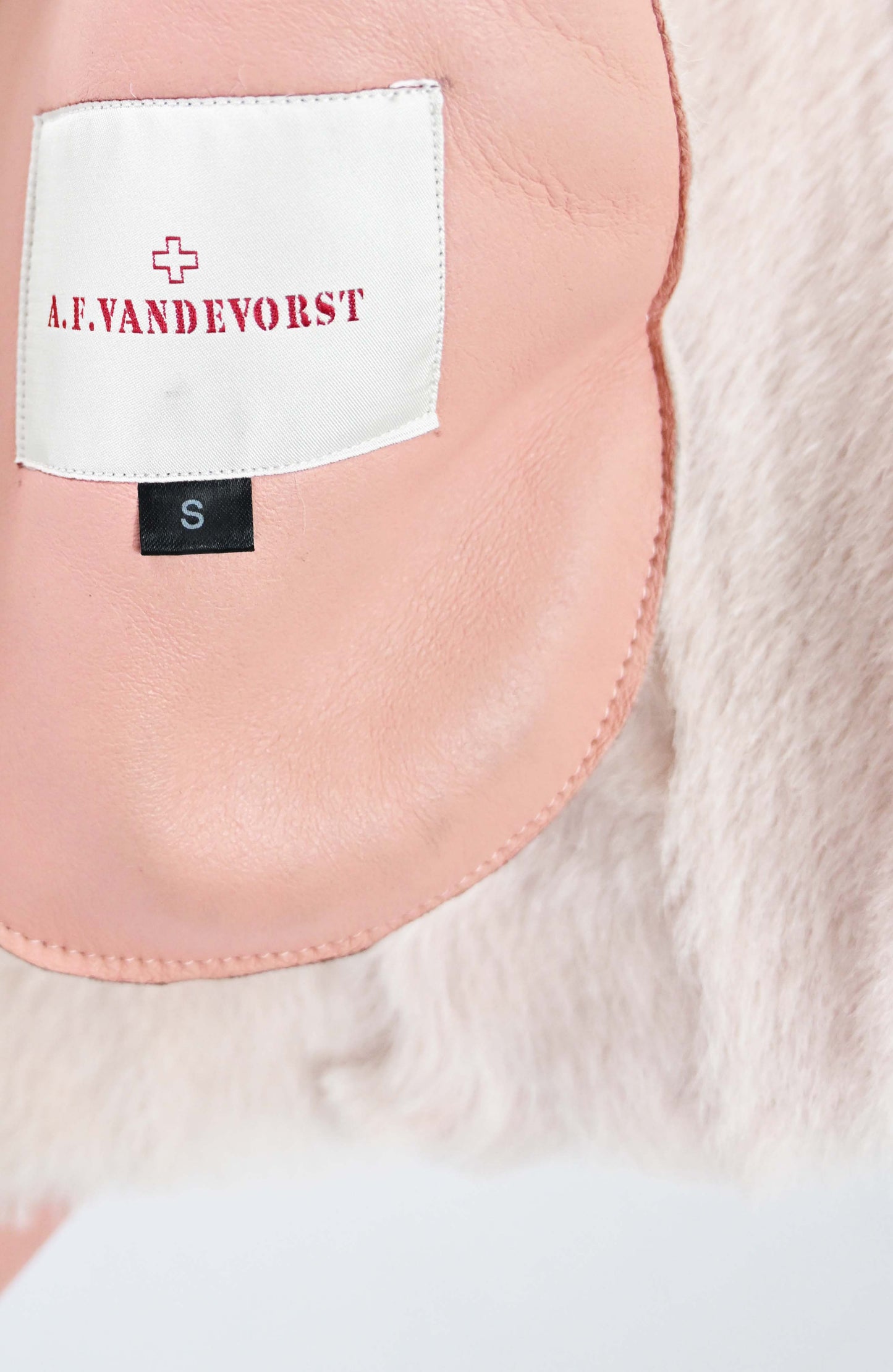 A.F. Vandevorst Fall 2016 Pink Leather Jacket