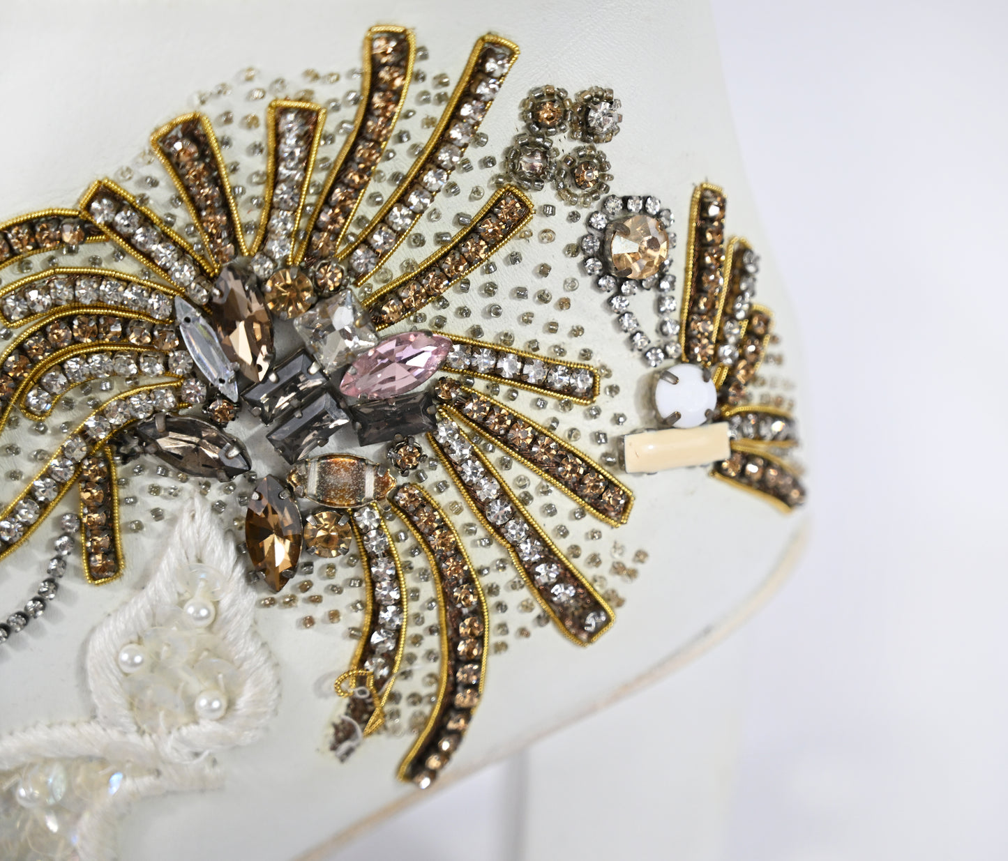 A.F. Vandevorst SS 2019 Bridal Embellished Leather Heels