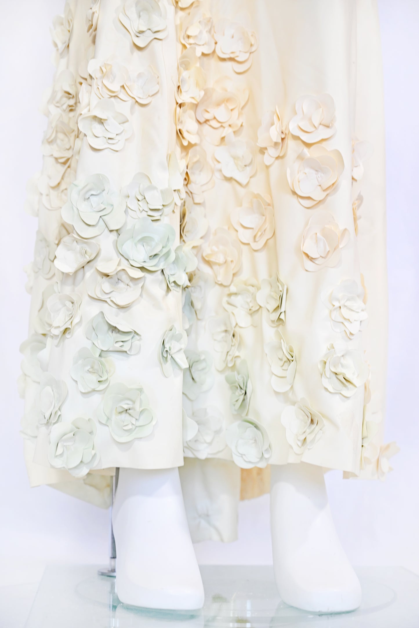 Gaelyn & Cianfarani Fw 2005 Latex Dress with Flower Appliqué