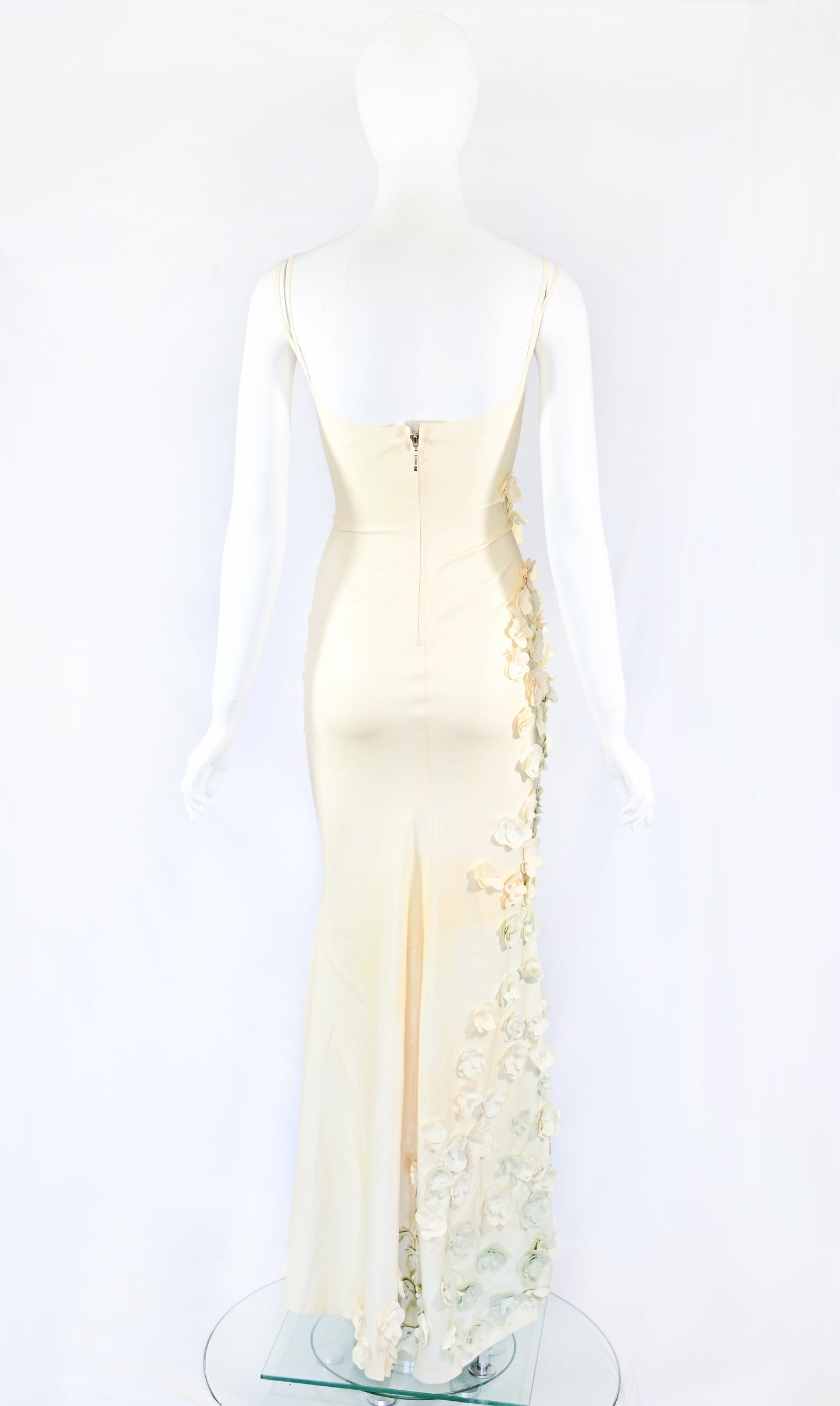 Gaelyn & Cianfarani Fw 2005 Latex Dress with Flower Appliqué