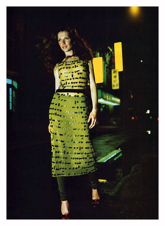 PRADA FW 1999 EMBELLISHED ORGANZA DRESS