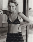 Prada SS 1999 Gradient Checked Silk Skirt
