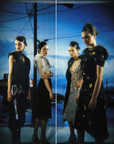 Prada FW 2000 Chiffon Silk Flower Dress