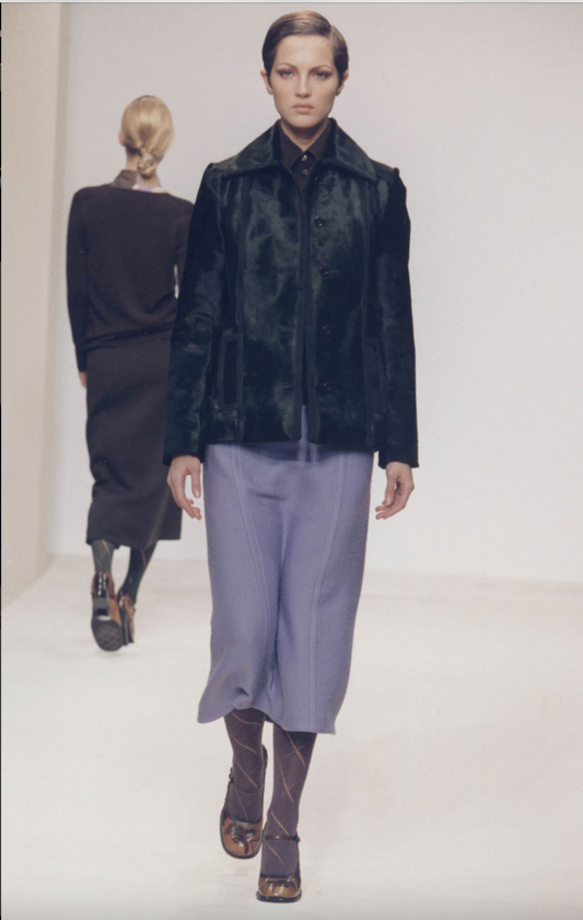 Prada FW 1996 Ponyhair & Suede Coat *
