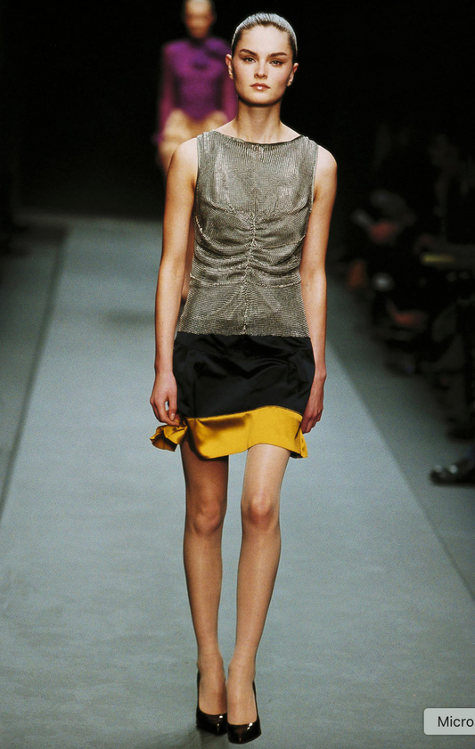 Prada FW 2002 Sculpted Chainmail Blouse