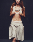 Prada SS 1999 canvas bra and skirt set