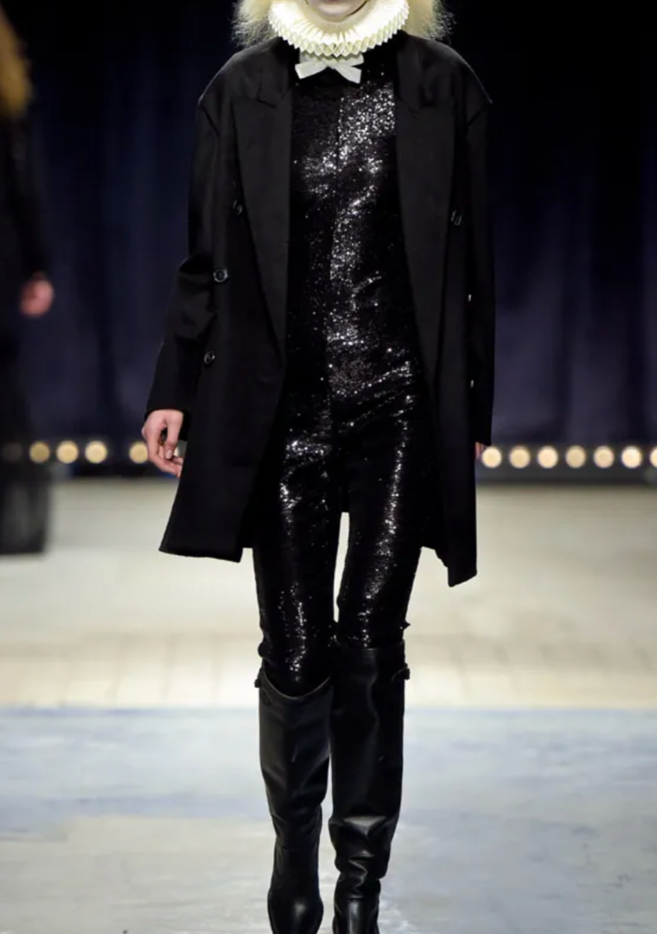Veronique Branquinho FW 2016 Sequin Embellished Catsuit