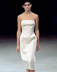YOHJI YAMAMOTO SS 2000 Stitched Strapless Dress