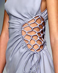 Valentino SS 2004 Lattice Silk Dress