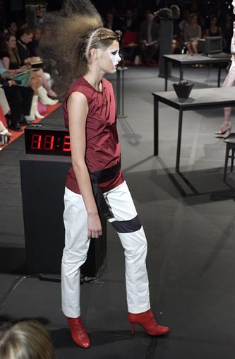 Boudicca Runway Sheer Panel Trousers with Large Pocket