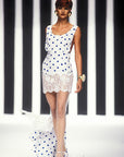 Valentino Boutique SS 1992 Polka Dot Lace Skirt