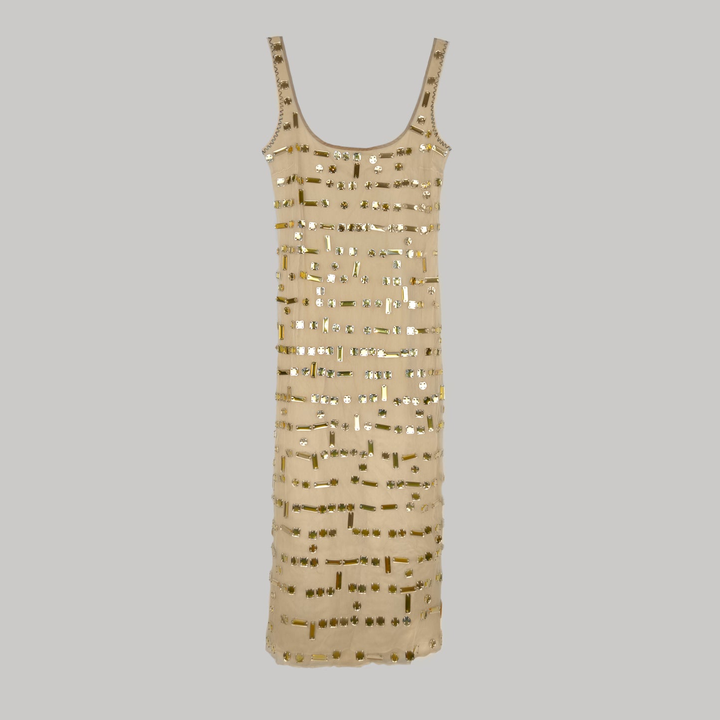 PRADA FW 1999 GEM EMBELLISHED TULLE RUNWAY DRESS