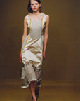 MIU MIU FW 1999 Silk Dress w Neoprene Tech Accents