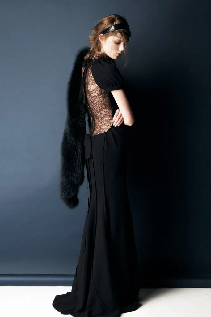 NINA RICCI Sculpted Lace Gown