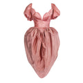 Thierry Mugler 1982 Sculptural Pink Satin Dress