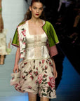 VALENTINO 2006 ROSE PRINT COTTON DRESS
