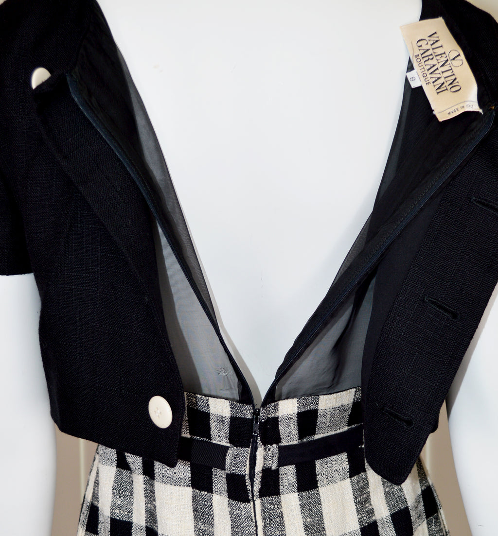 Valentino Garavani Boutique 1990s Plaid Mini Dress