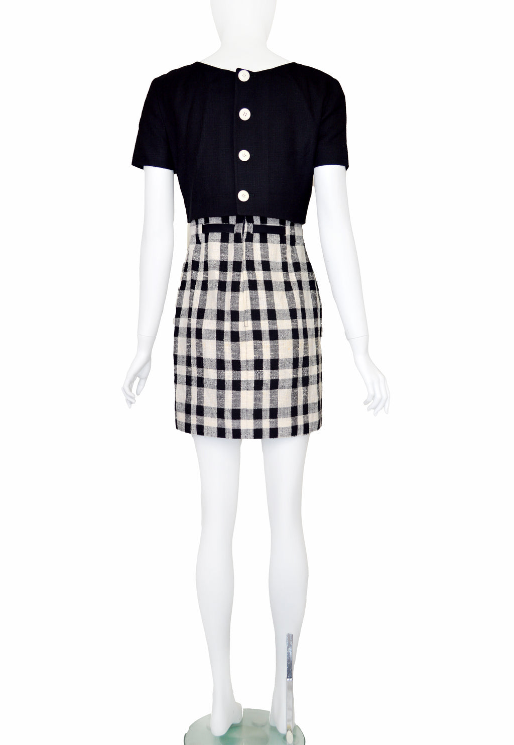 Valentino Garavani Boutique 1990s Plaid Mini Dress