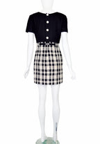 Valentino Garavani Boutique 1990s Plaid Mini Dress