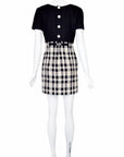 Valentino Garavani Boutique 1990s Plaid Mini Dress