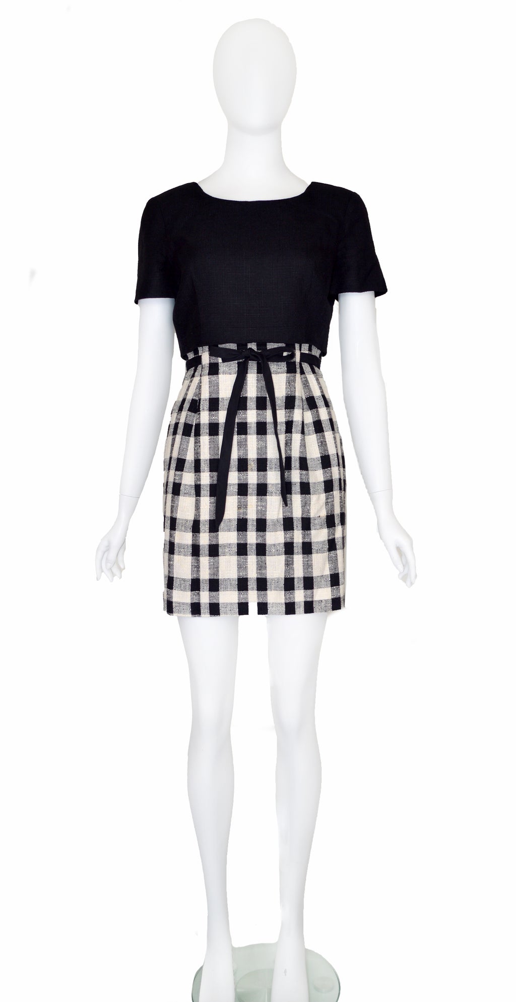 Valentino Garavani Boutique 1990s Plaid Mini Dress