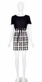 Valentino Garavani Boutique 1990s Plaid Mini Dress