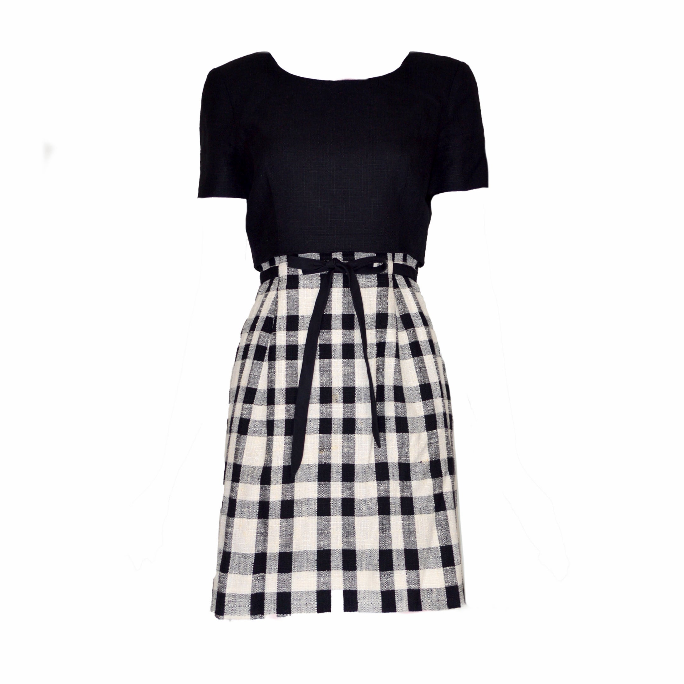 Valentino Garavani Boutique 1990s Plaid Mini Dress