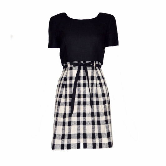 Valentino Garavani Boutique 1990s Plaid Mini Dress