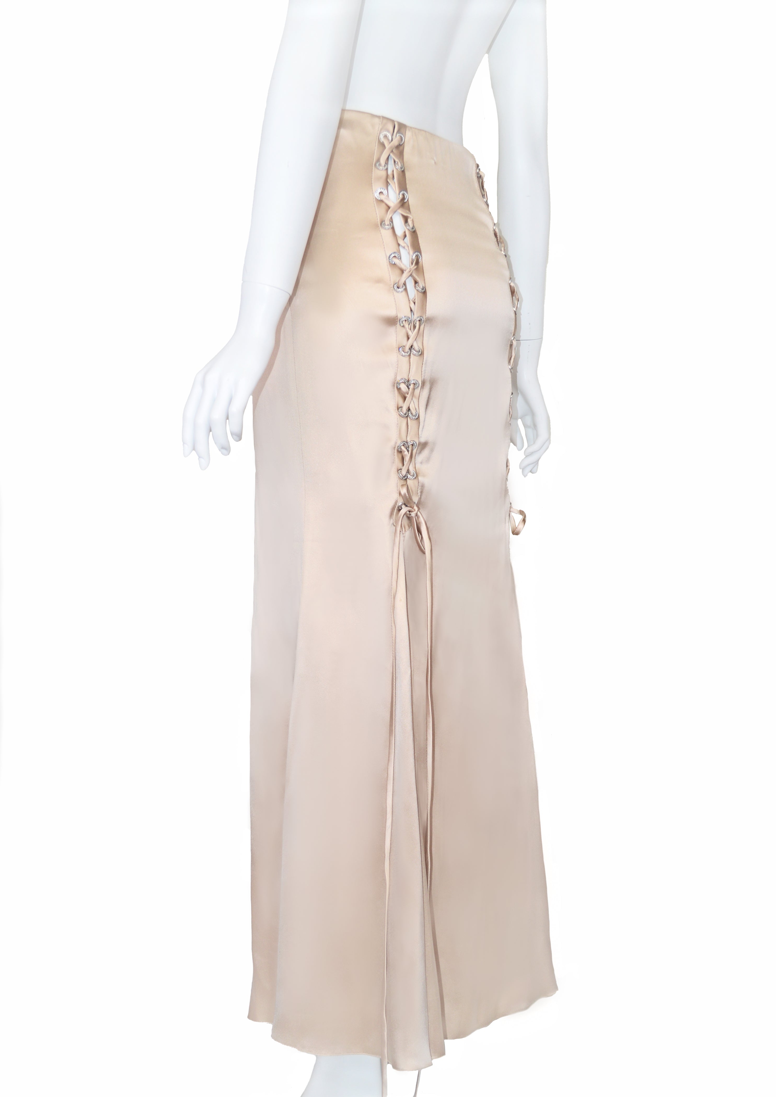 Valentino SS 2004 Corset Maxi Skirt