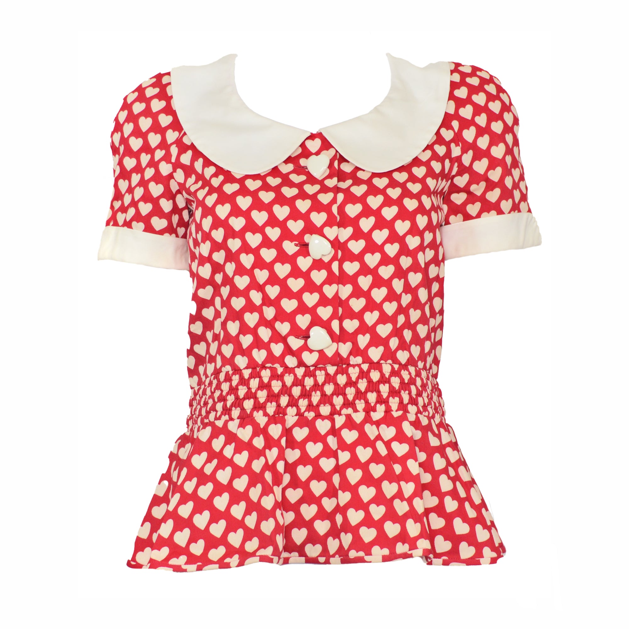 Valentino Garavani Boutique Heart Print Blouse