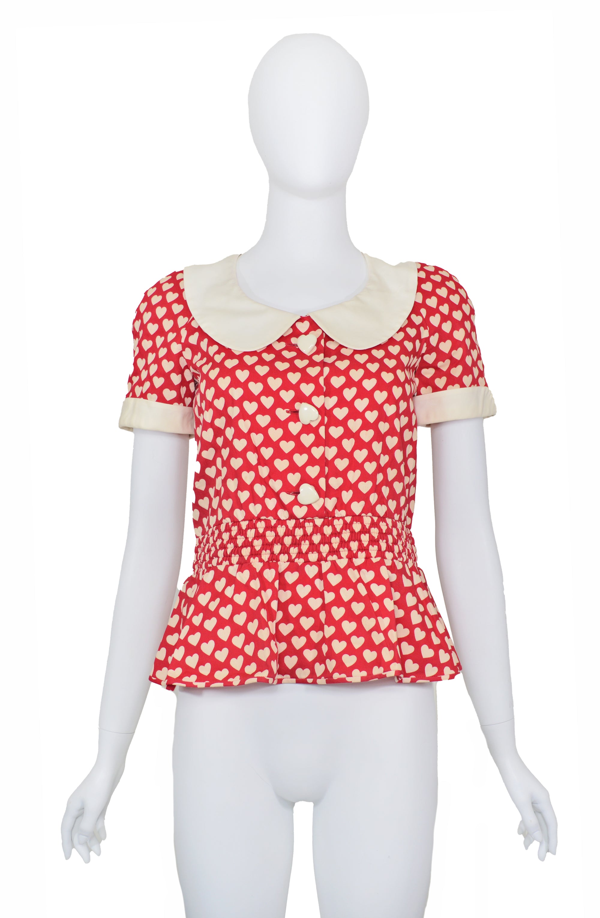 Valentino Garavani Boutique Heart Print Blouse