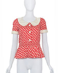 Valentino Garavani Boutique Heart Print Blouse