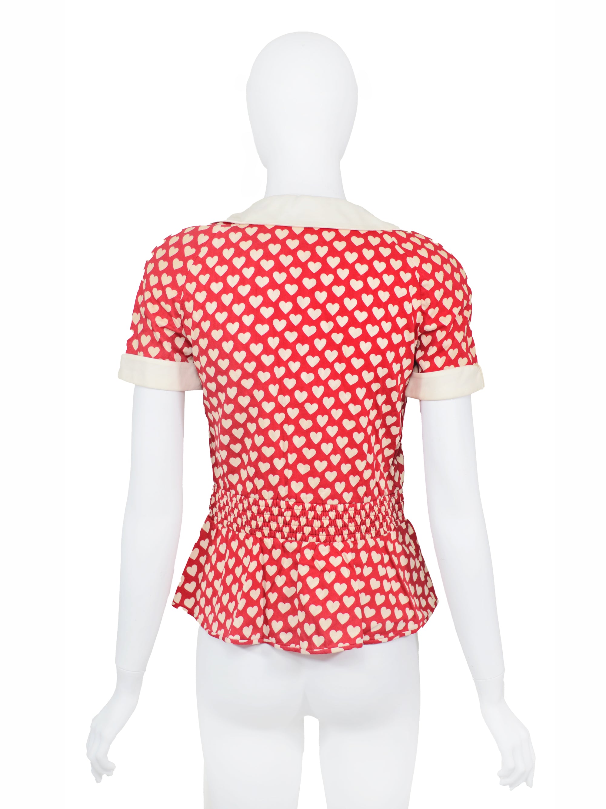 Valentino Garavani Boutique Heart Print Blouse