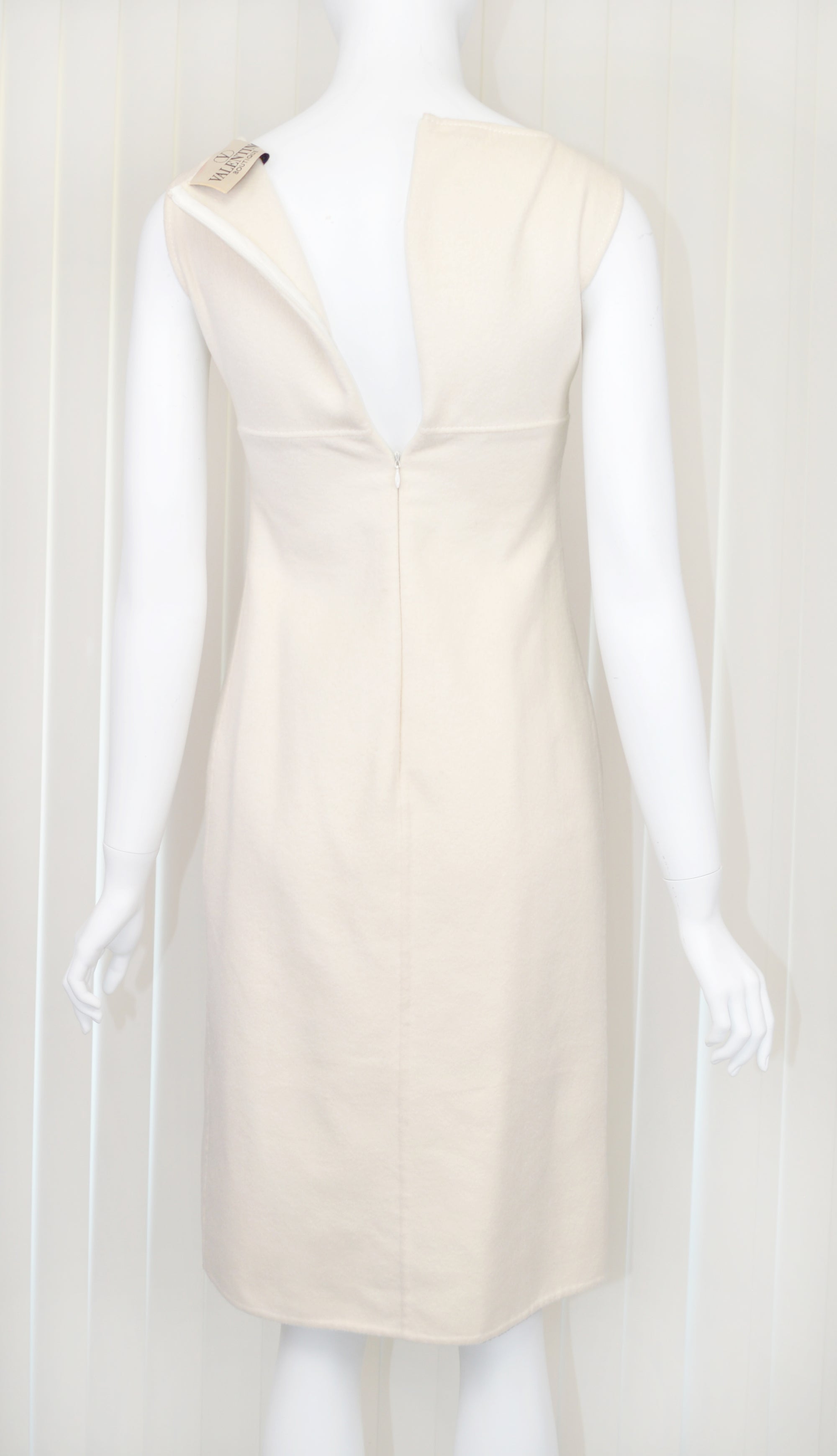 Valentino Boutique Ivory Wool Dress