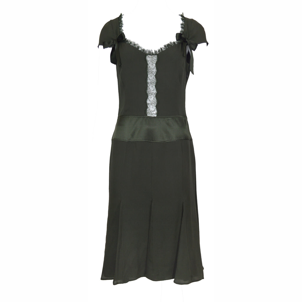 Valentino Roma Olive Green Dress