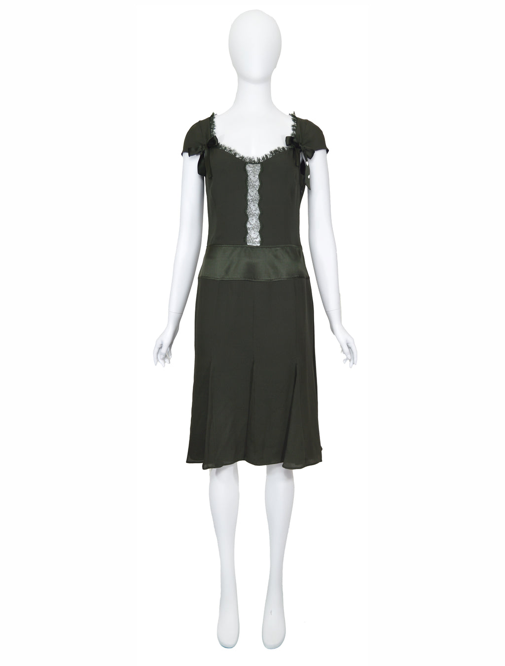 Valentino Roma Olive Green Dress
