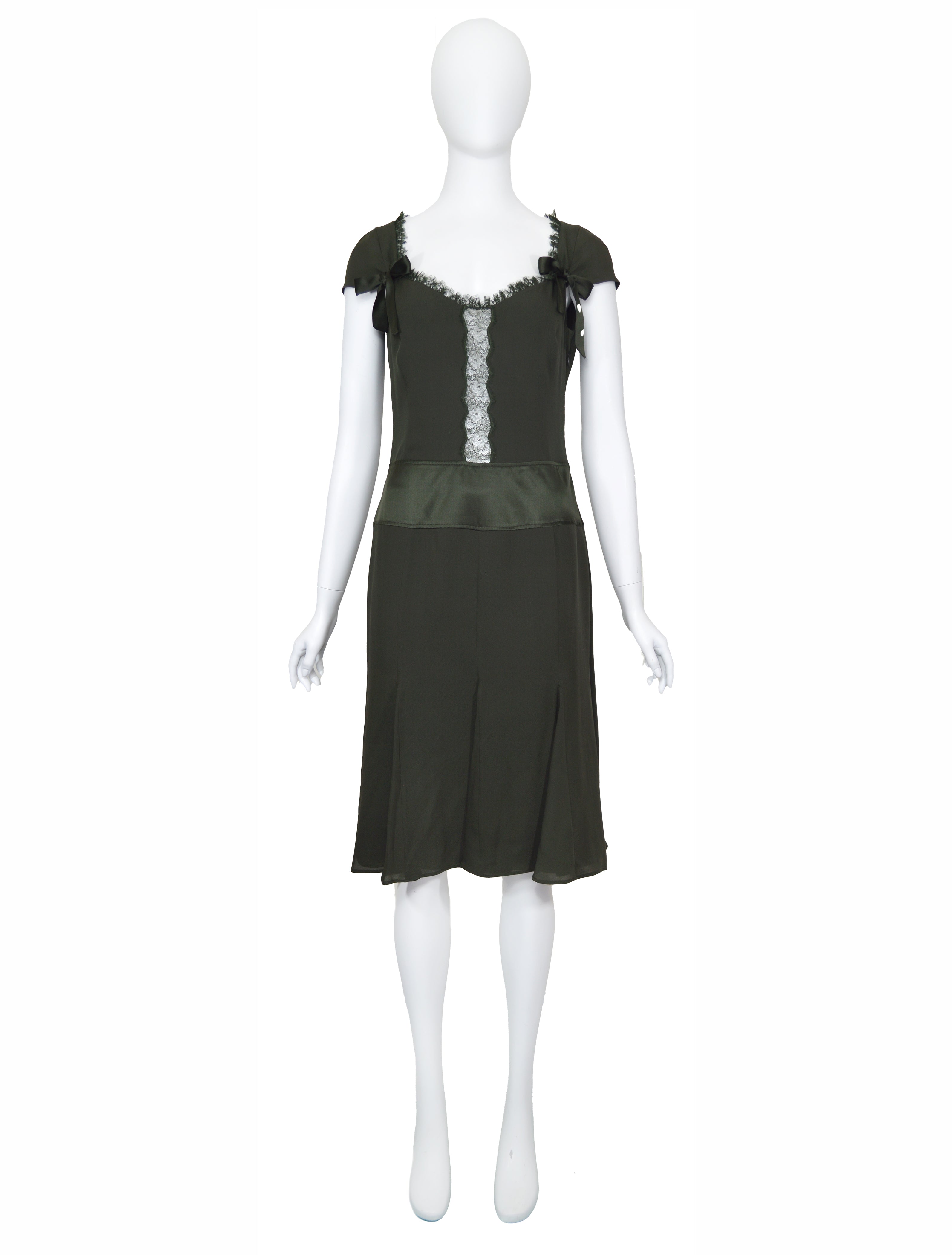 Valentino Roma Olive Green Dress