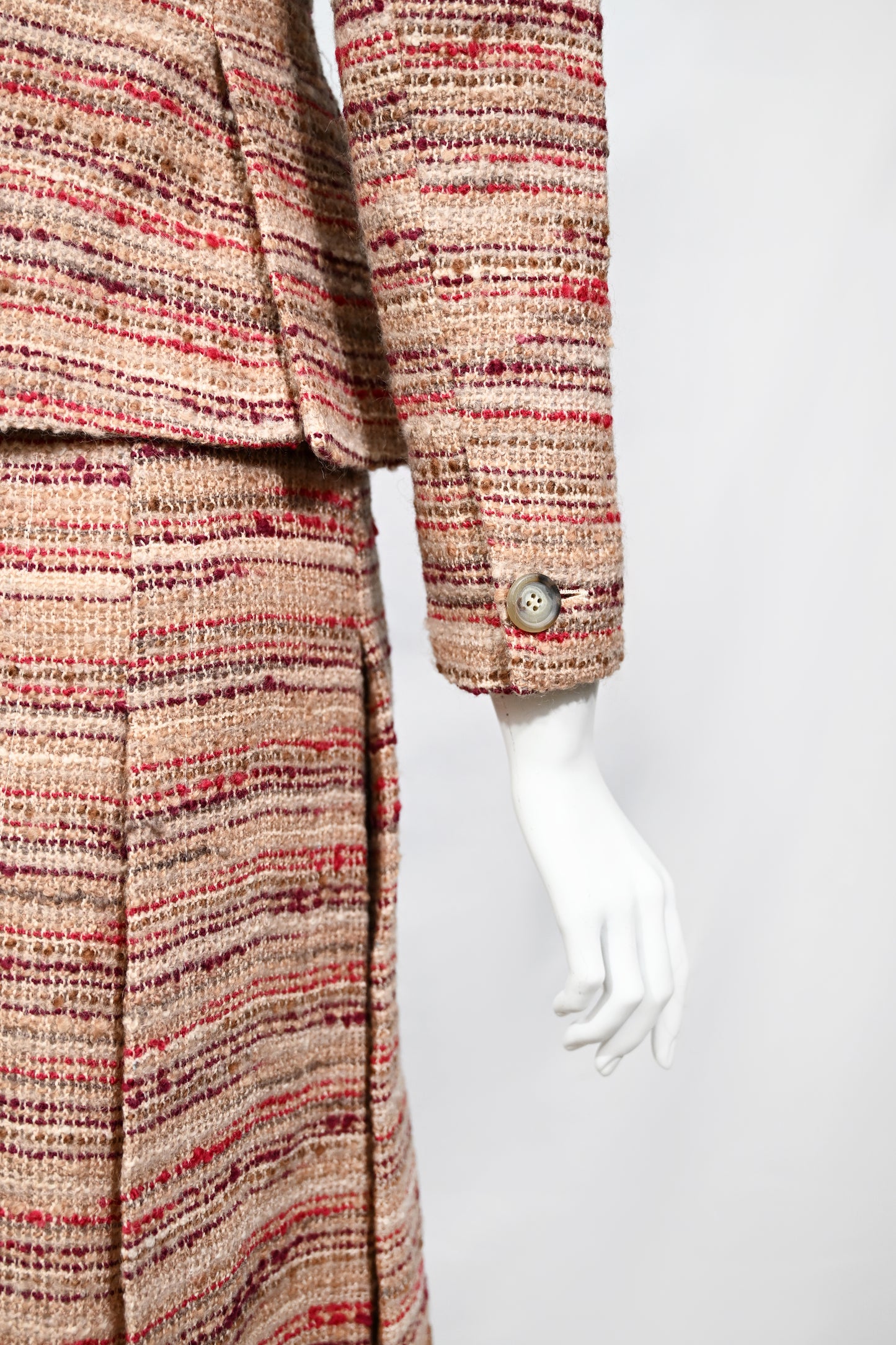 Prada FW 2000 Mohair Tweed Skirt Suit