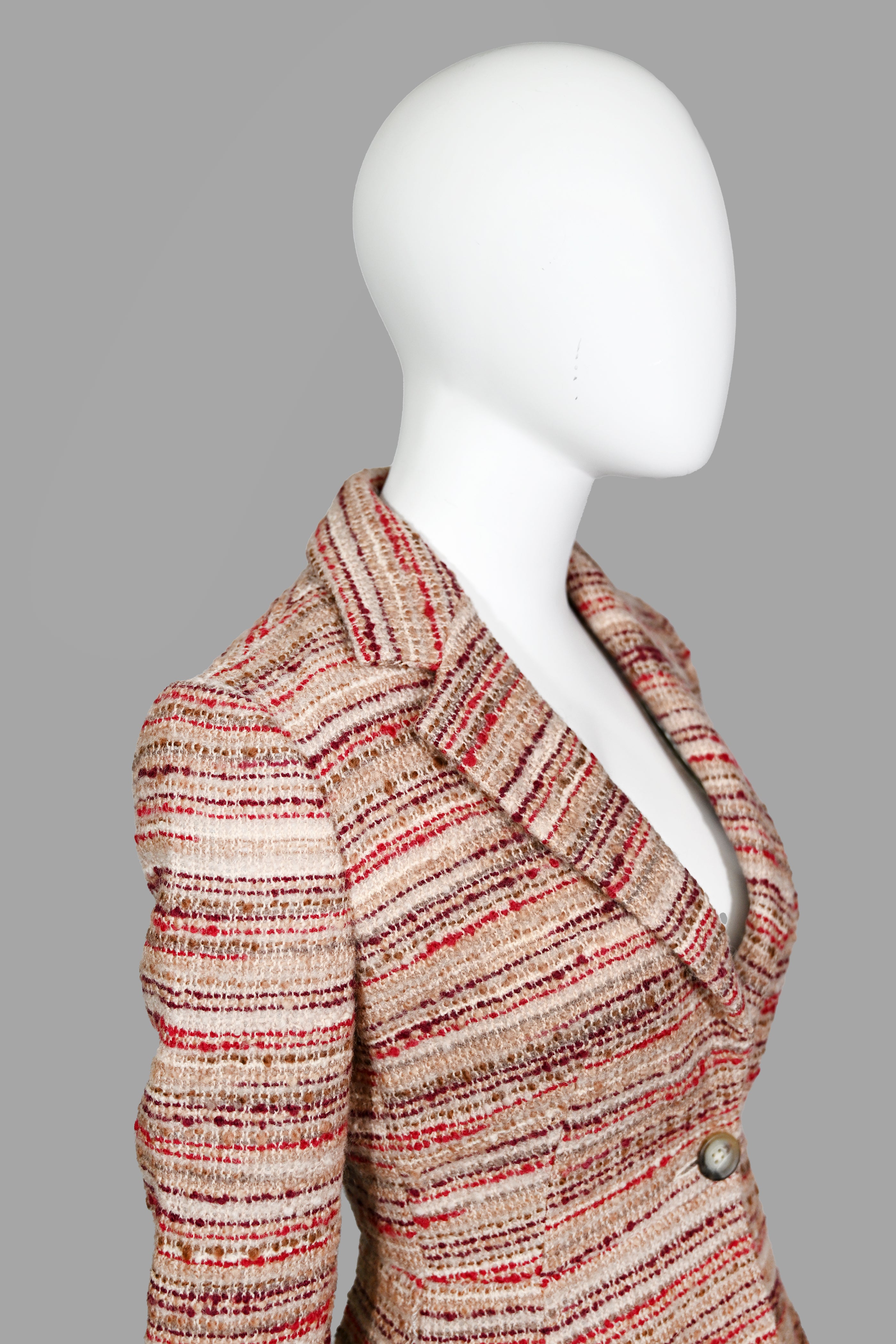 Prada FW 2000 Mohair Tweed Skirt Suit