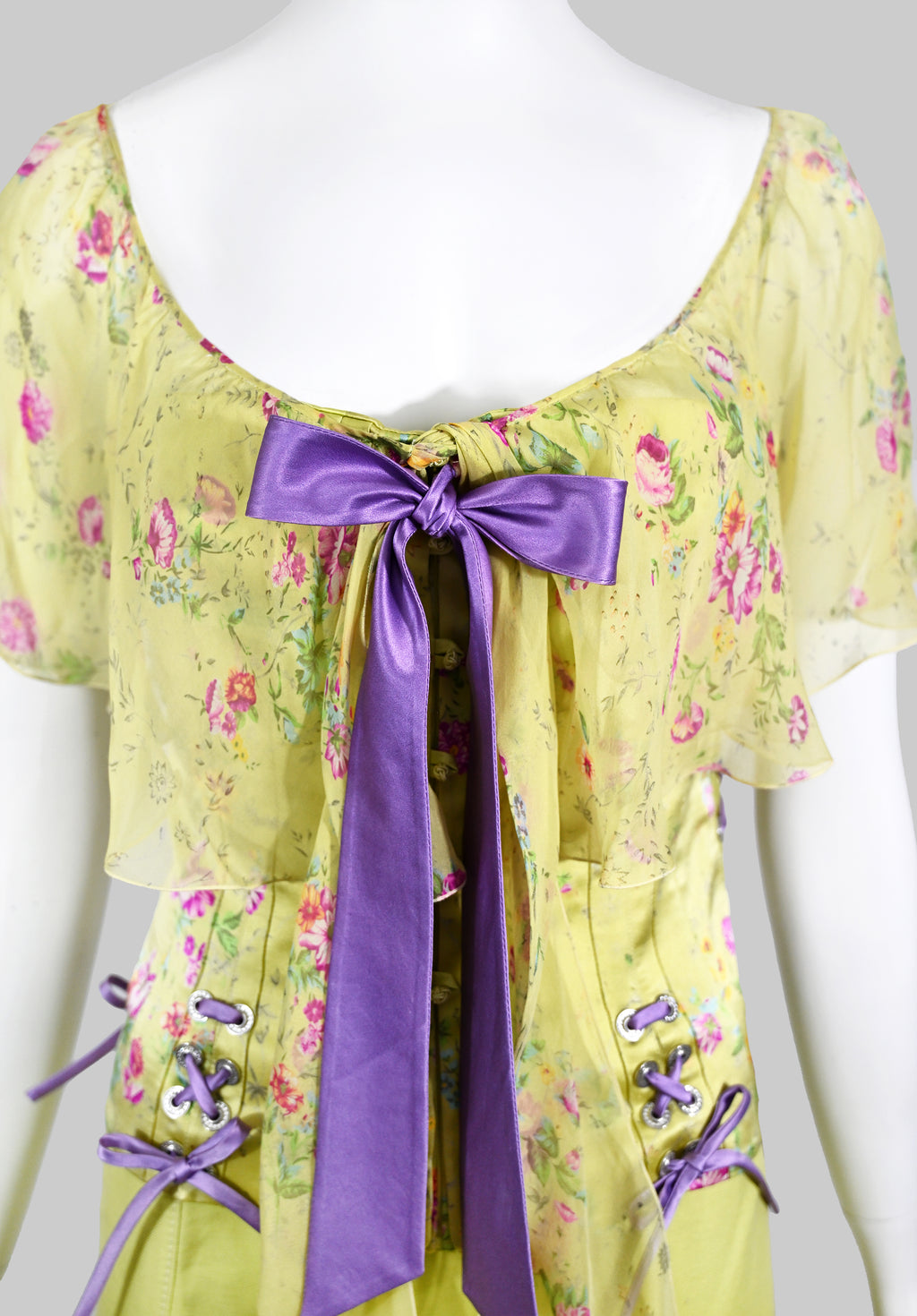 Valentino SS 2004 Floral Print Corset