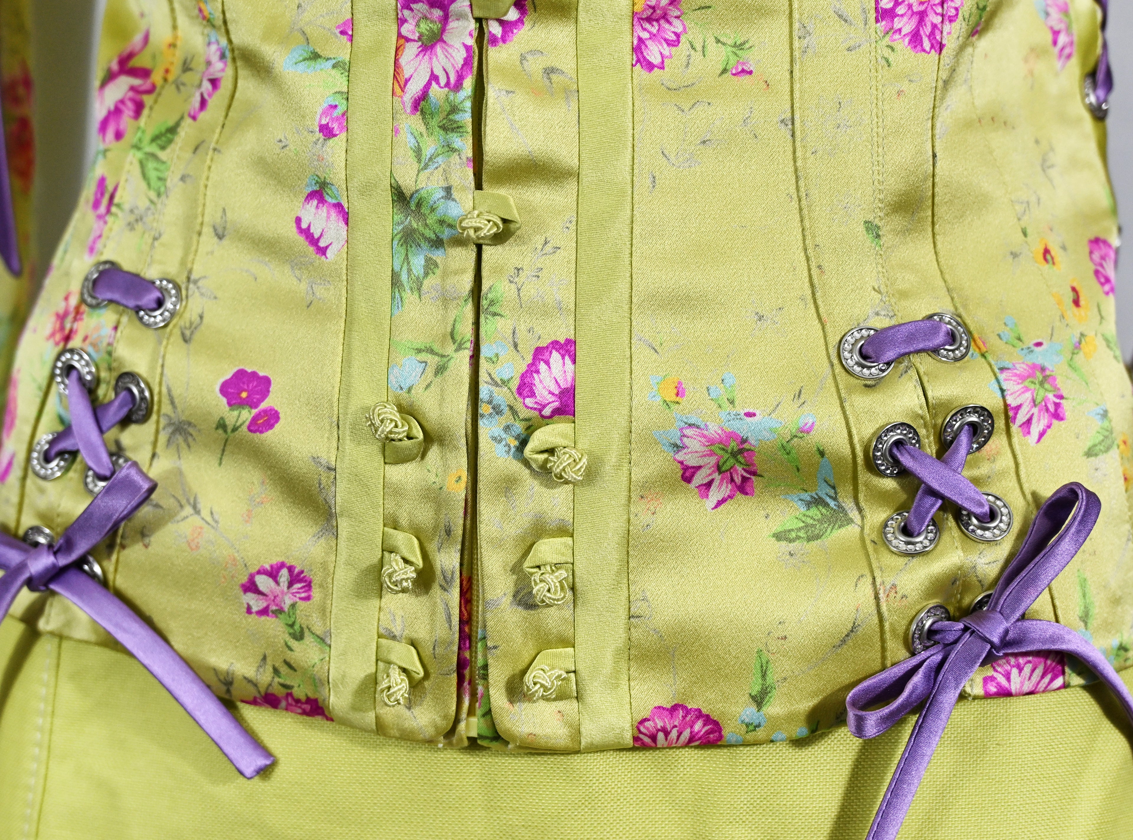 Valentino SS 2004 Floral Print Corset