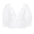 Prada SS 1993 Corset Puff Sleeve Blouse