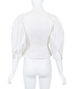 Prada SS 1993 Corset Puff Sleeve Blouse