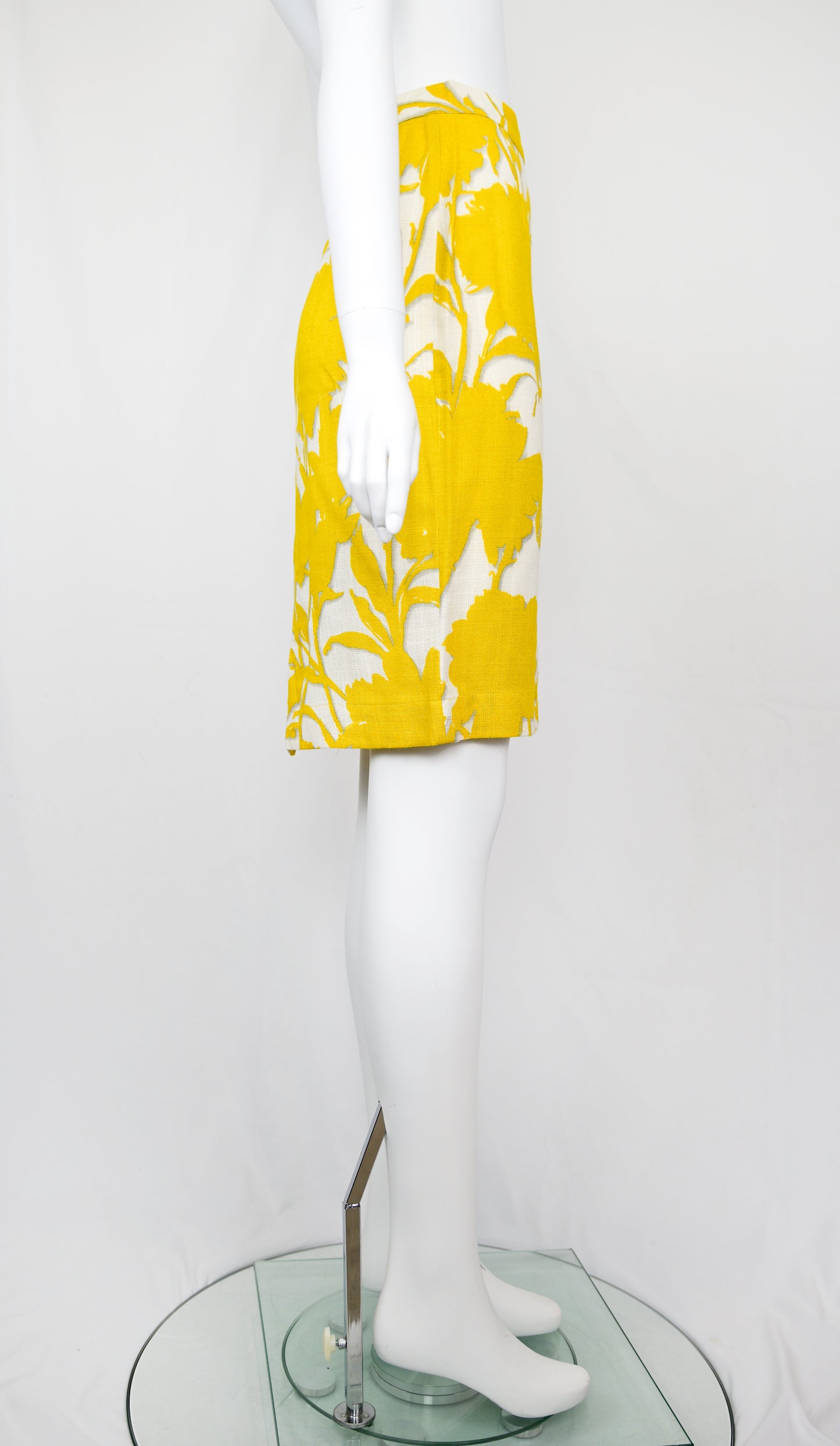 Prada SS 2001 Viscose Botanical Print Skirt