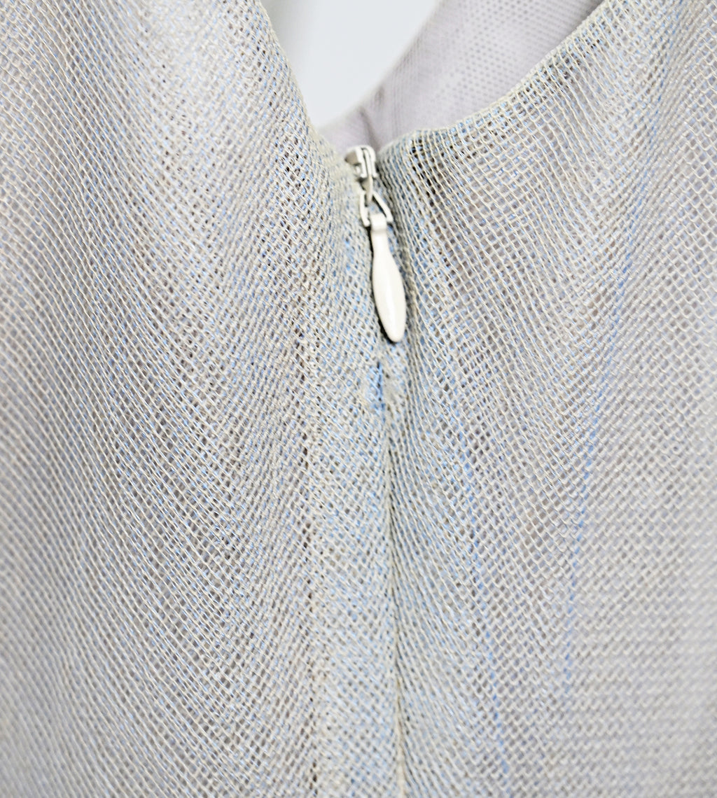 Guy Laroche 1998 Layered Tulle Dress with Embroidered Flowers